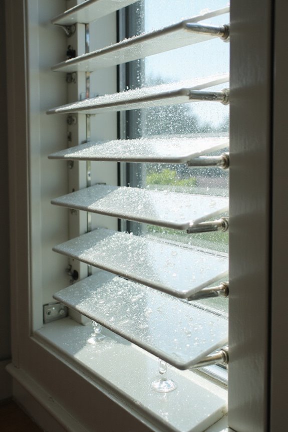 deep cleaning jalousie slats