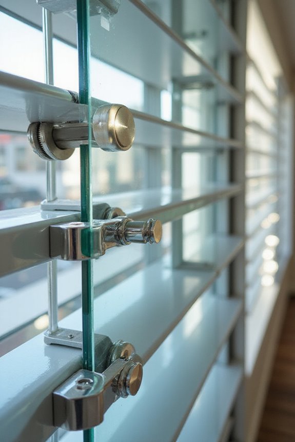 jalousie window operational mechanisms