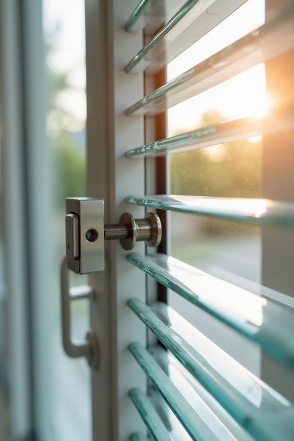 secure jalousie window locks