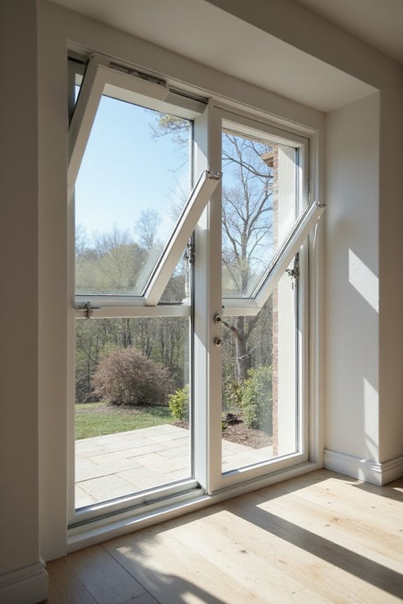 top glass awning windows
