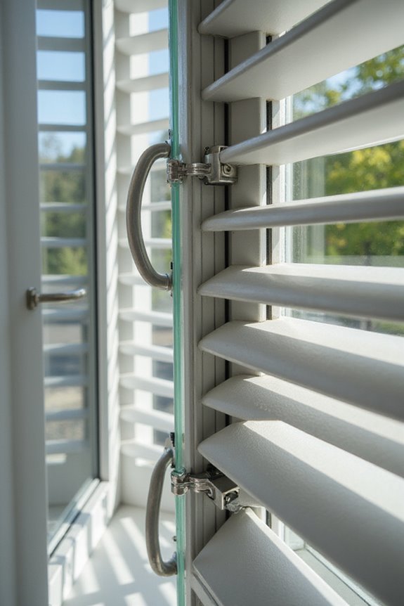 top jalousie window components